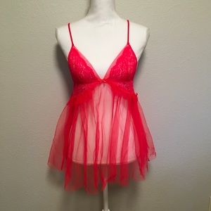 NWOT Victoria’s Secret Mesh Lace Babydoll